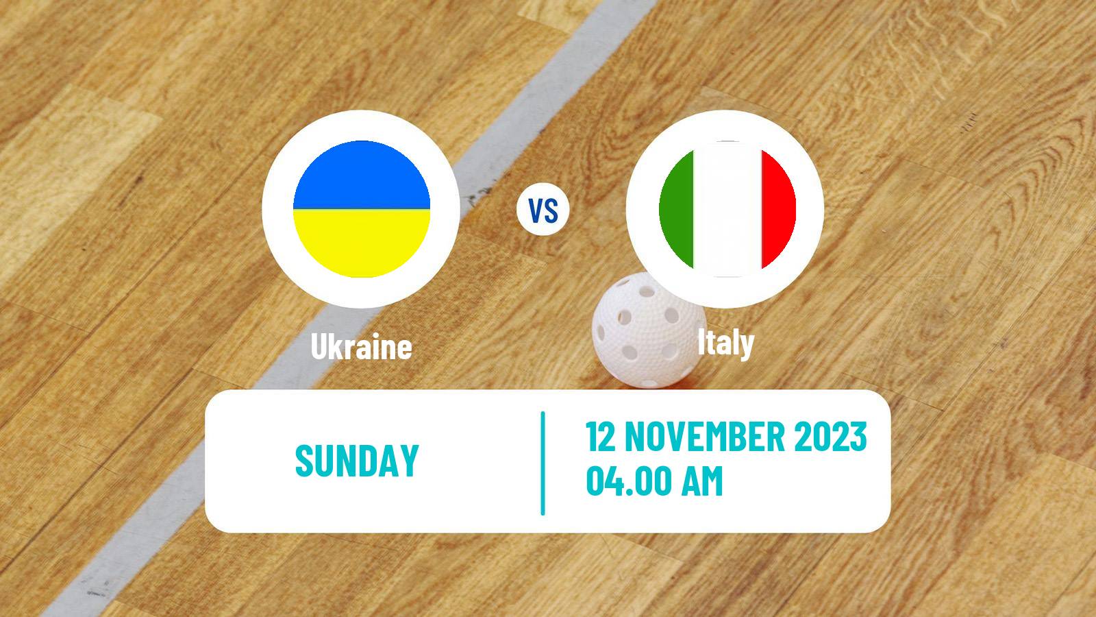 Floorball Friendly International Floorball Ukraine - Italy