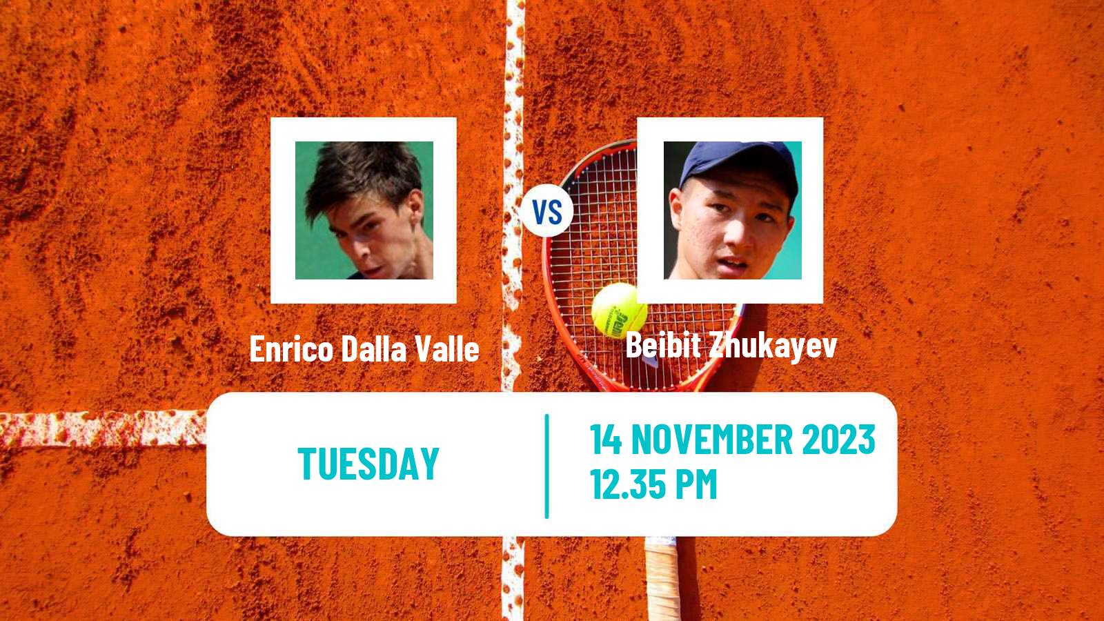 Tennis Champaign Challenger Men Enrico Dalla Valle - Beibit Zhukayev