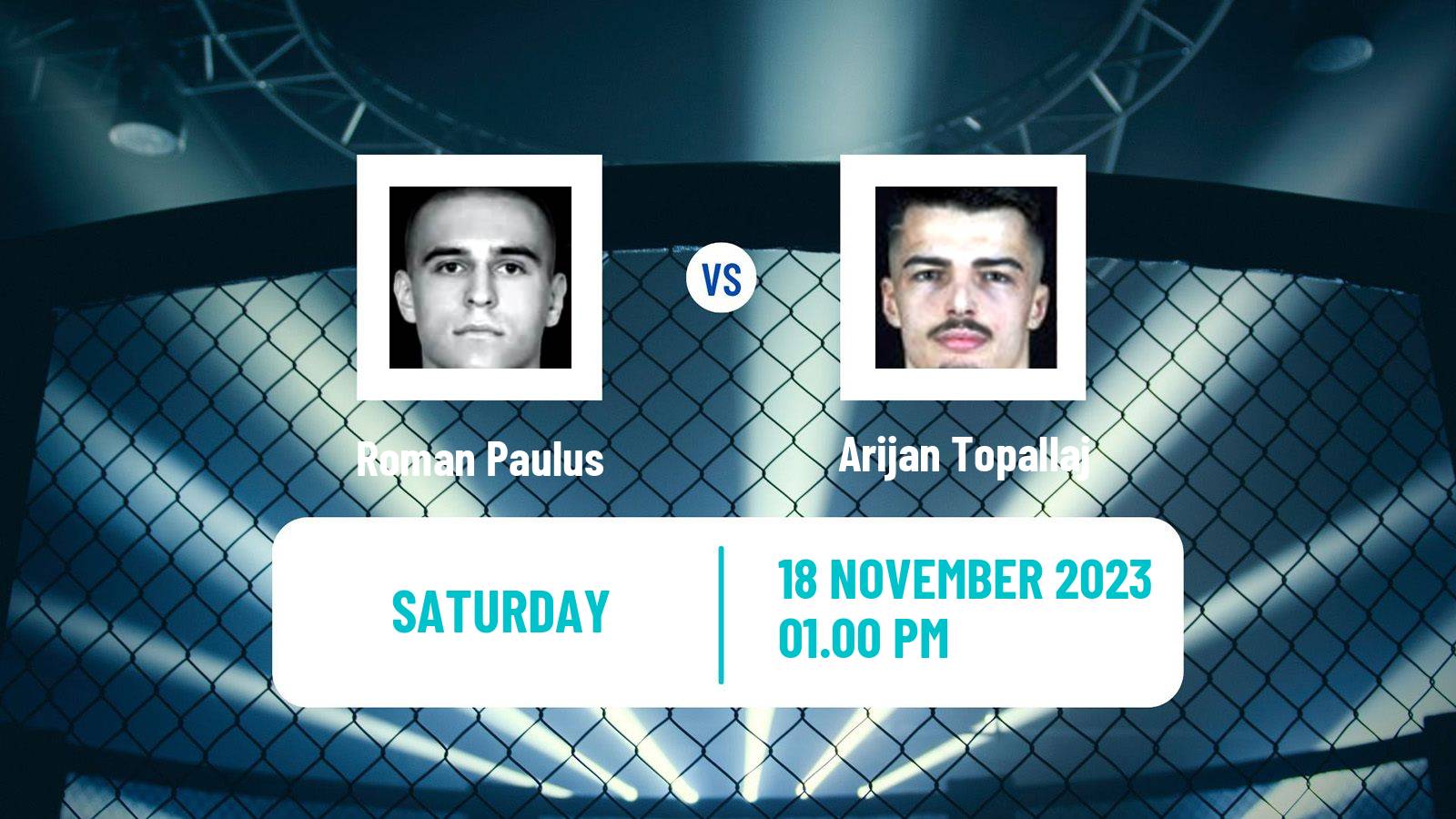 MMA Catchweight Oktagon Men Roman Paulus - Arijan Topallaj