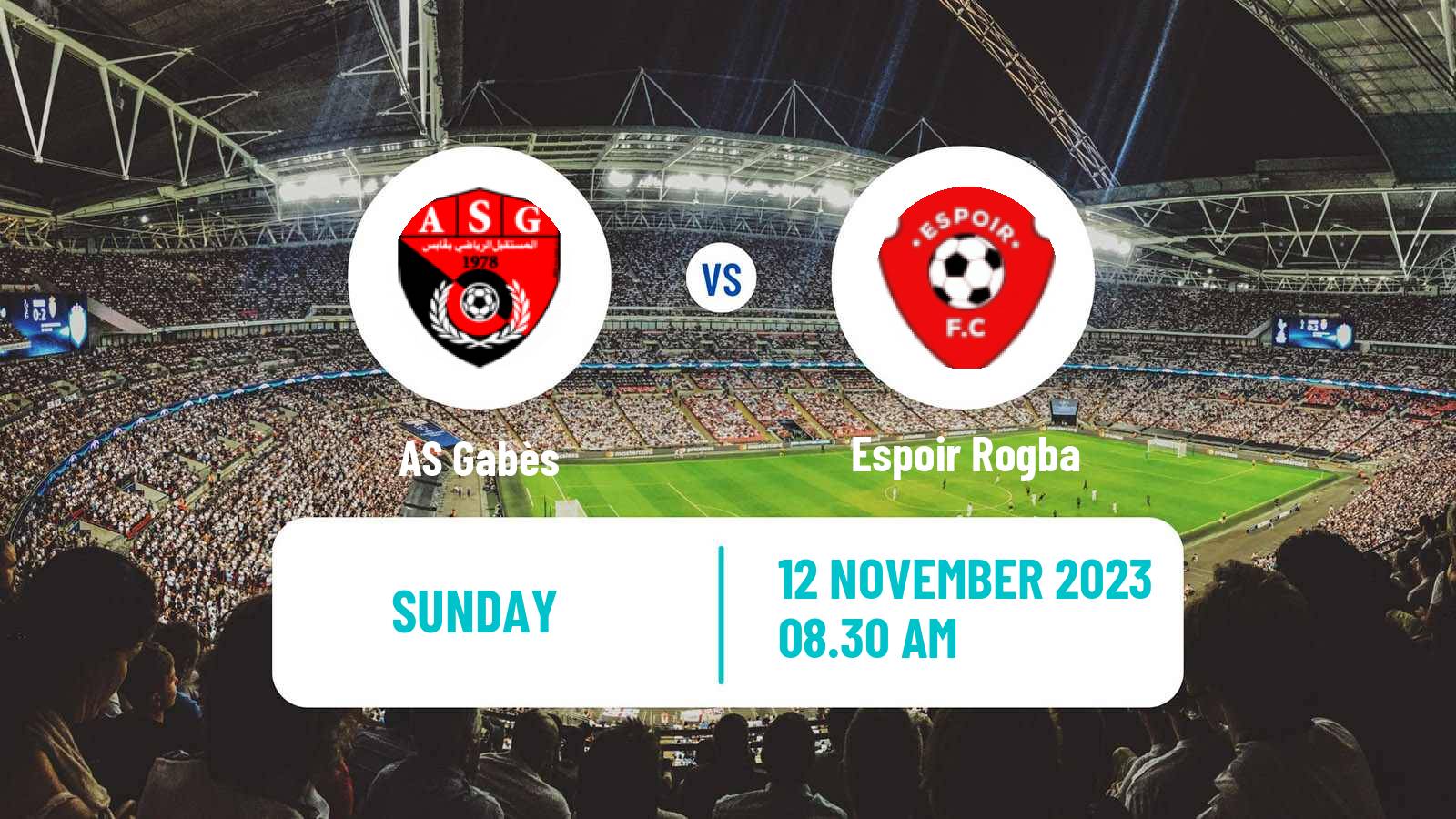 Soccer Tunisian Ligue 2 Gabès - Espoir Rogba