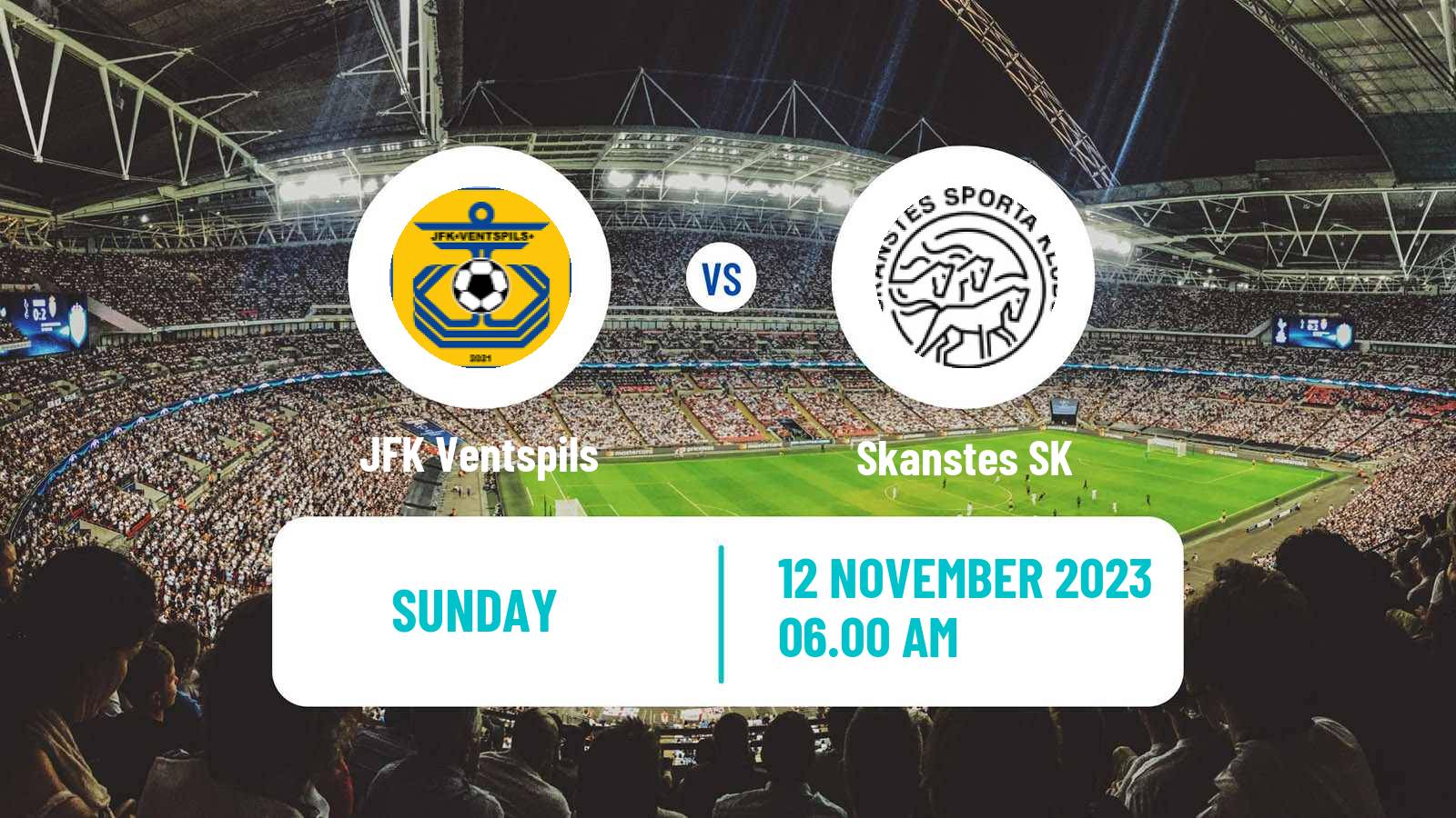 Soccer Latvian 1 Liga JFK Ventspils - Skanstes