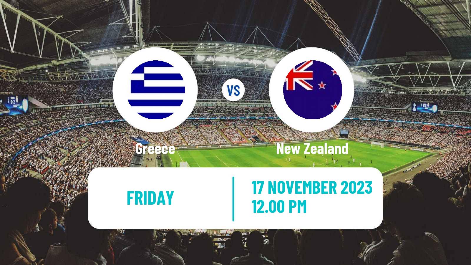 Soccer Friendly Greece - New Zealand