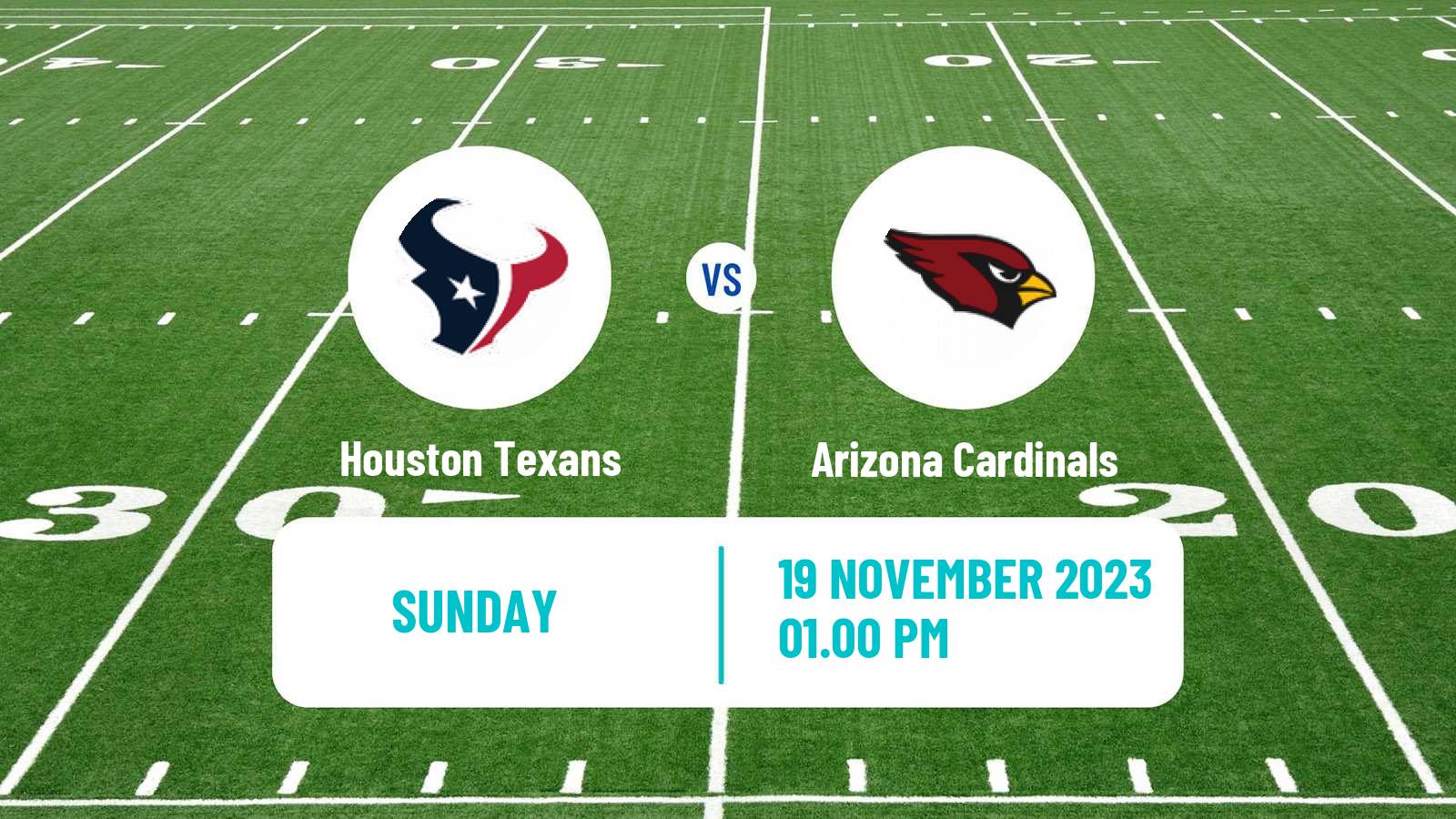American football NFL Houston Texans - Arizona Cardinals