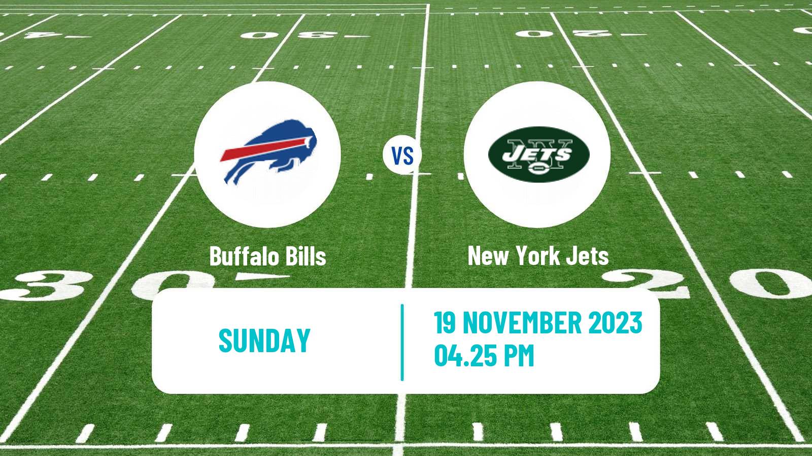 American football NFL Buffalo Bills - New York Jets
