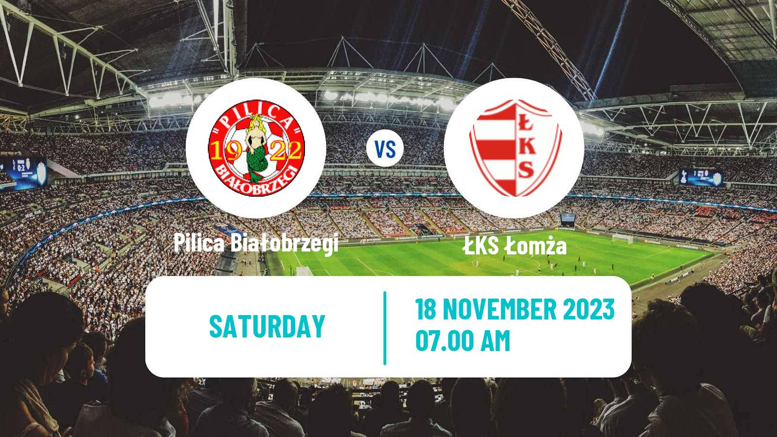 Soccer Polish Division 3 - Group I Pilica Białobrzegi - ŁKS Łomża