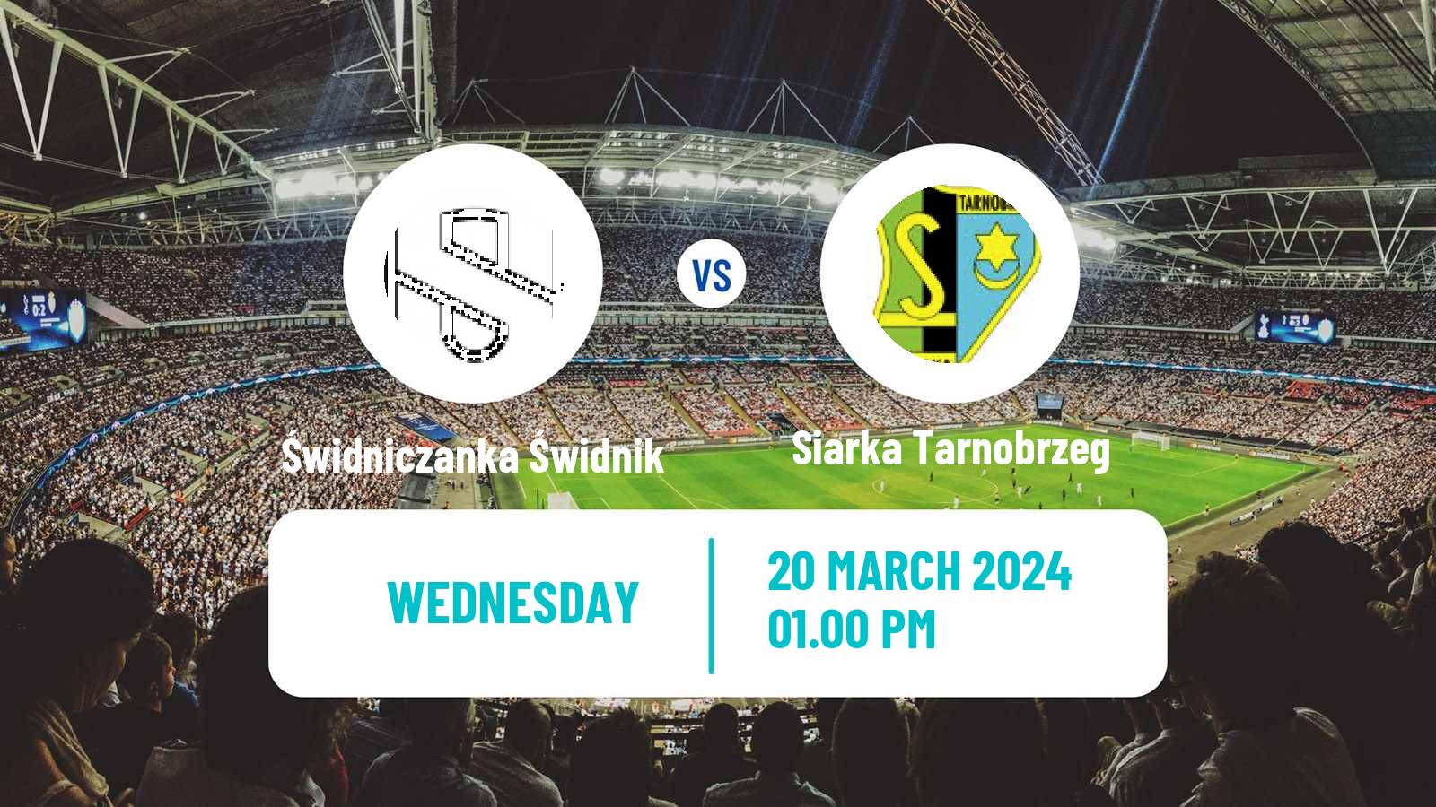 Soccer Polish Division 3 - Group IV Świdniczanka Świdnik - Siarka Tarnobrzeg