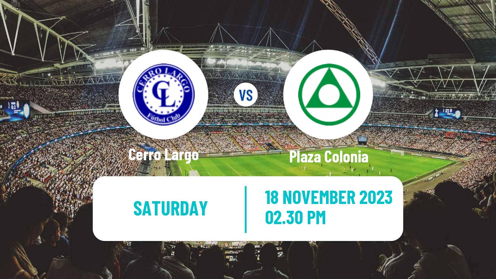 Soccer Uruguayan Primera Division Cerro Largo - Plaza Colonia