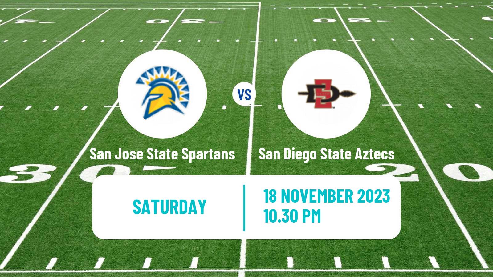 American football NCAA College Football San Jose State Spartans - San Diego State Aztecs