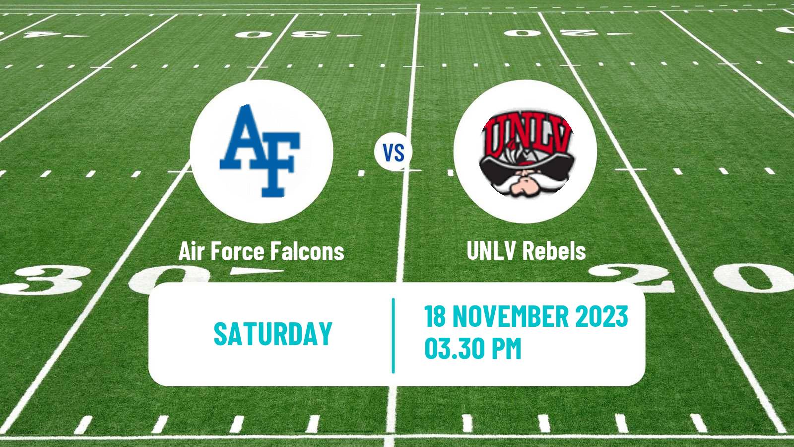 American football NCAA College Football Air Force Falcons - UNLV Rebels