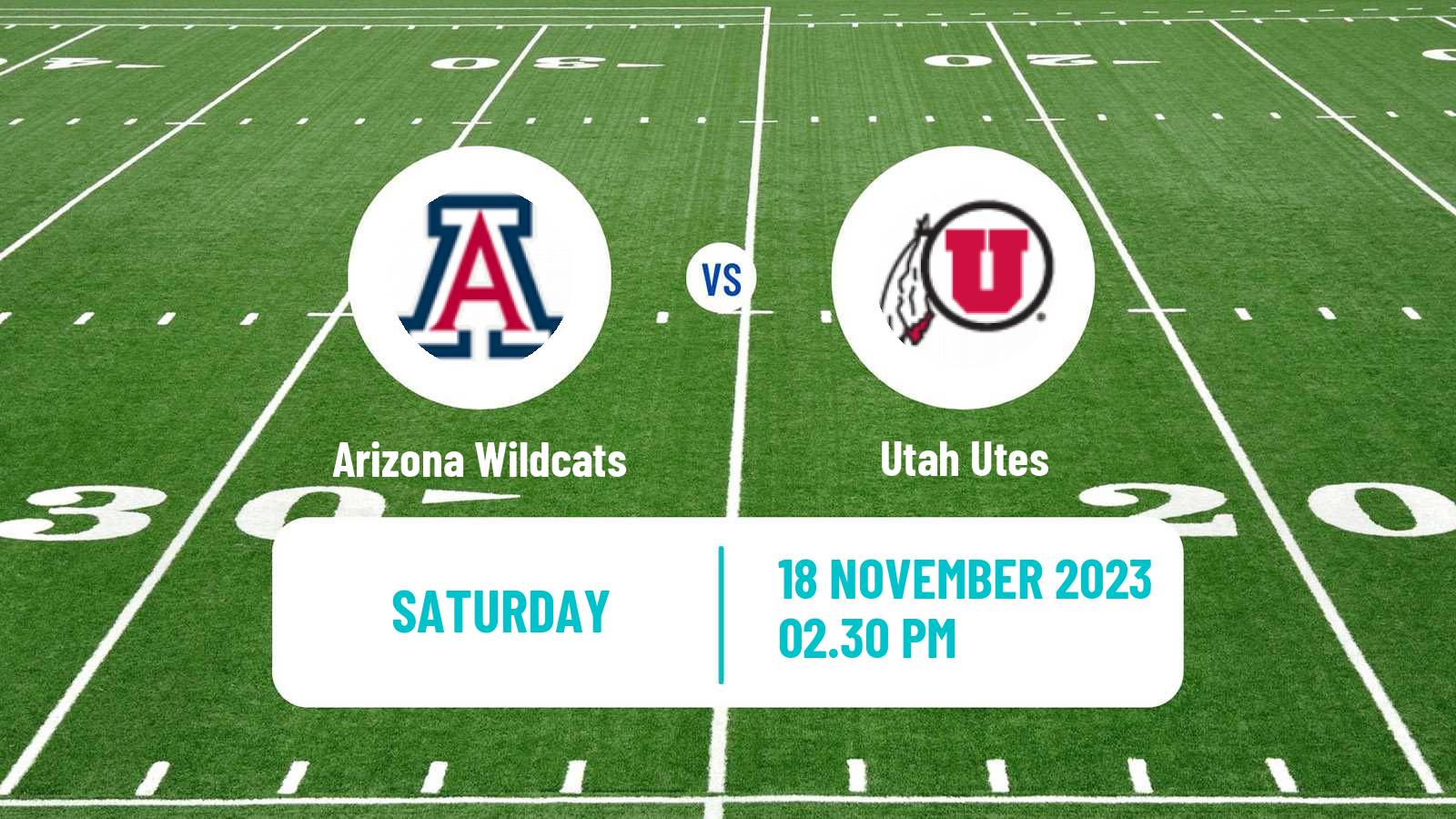 American football NCAA College Football Arizona Wildcats - Utah Utes