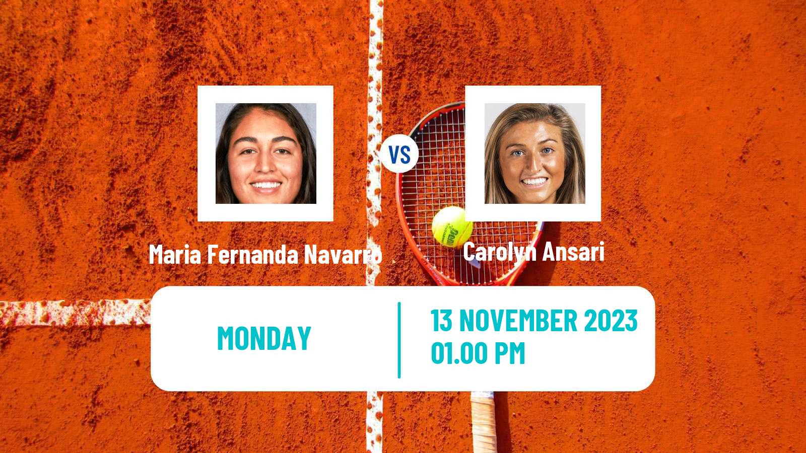 Tennis ITF W25 Santo Domingo 6 Women Maria Fernanda Navarro - Carolyn Ansari