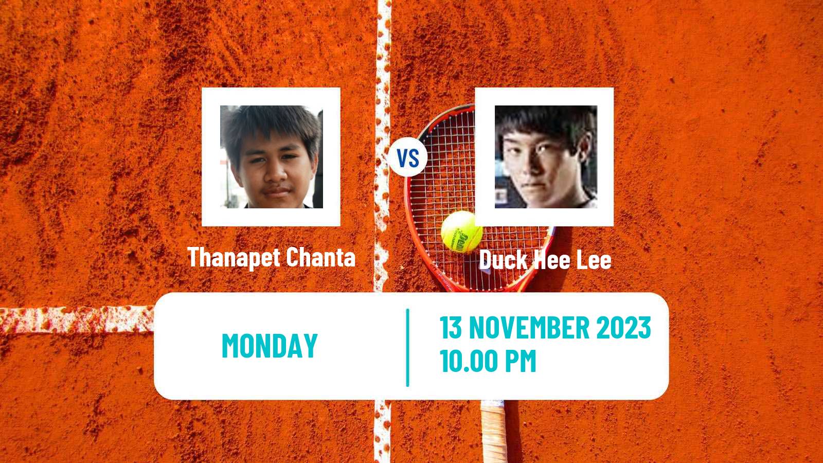 Tennis ITF M25 Hua Hin Men 2023 Thanapet Chanta - Duck Hee Lee