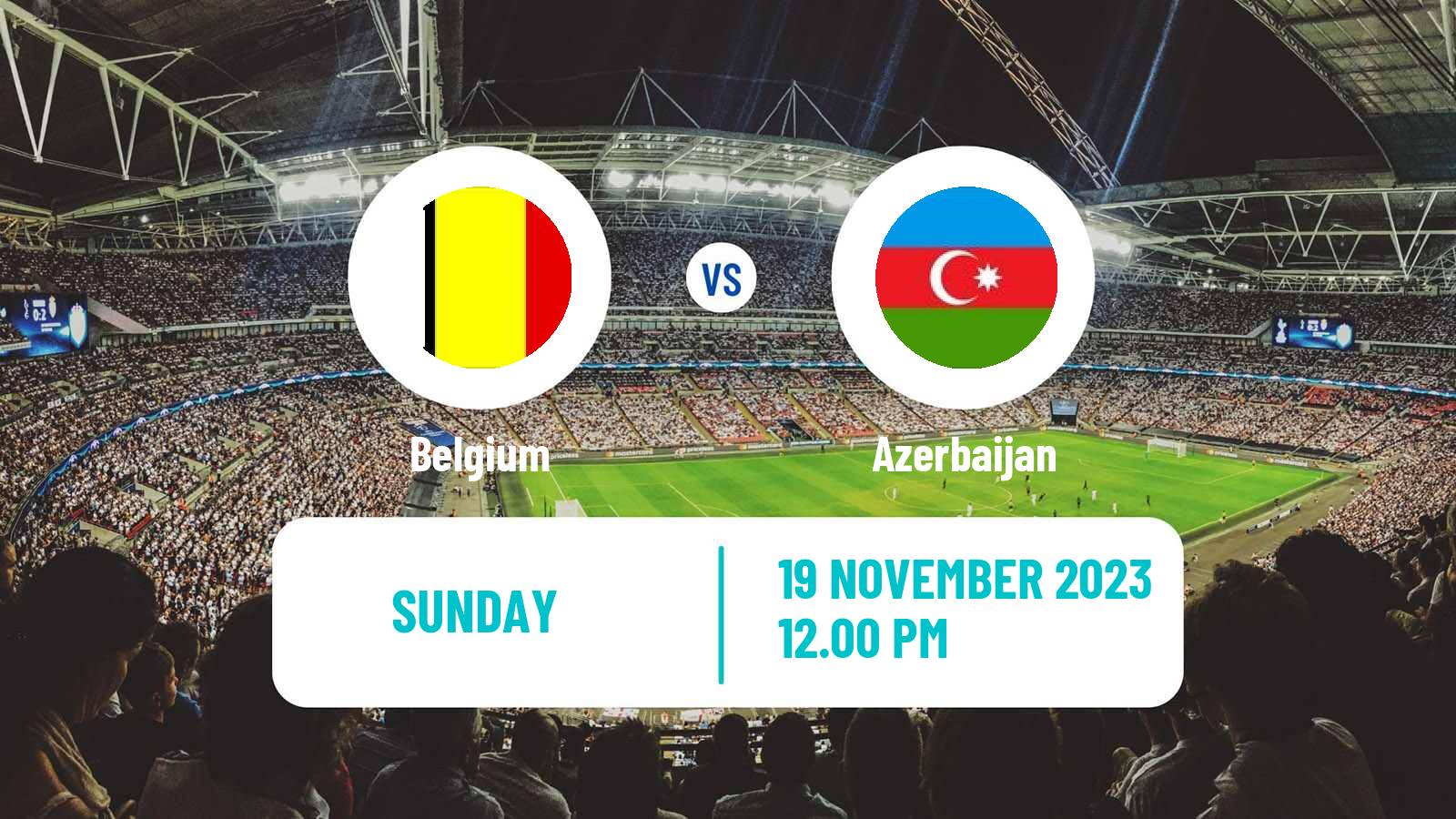 Soccer UEFA Euro Belgium - Azerbaijan