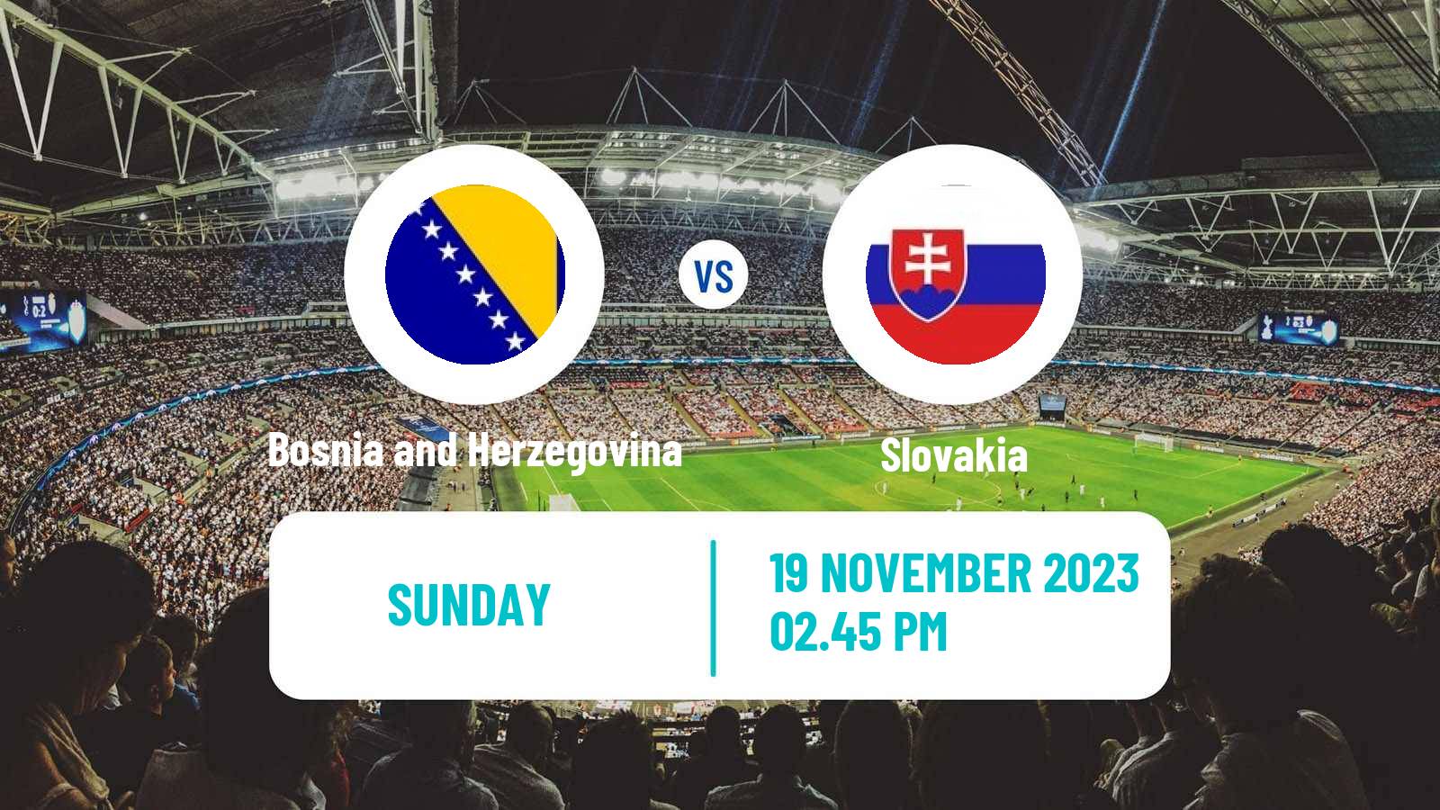 Soccer UEFA Euro Bosnia and Herzegovina - Slovakia