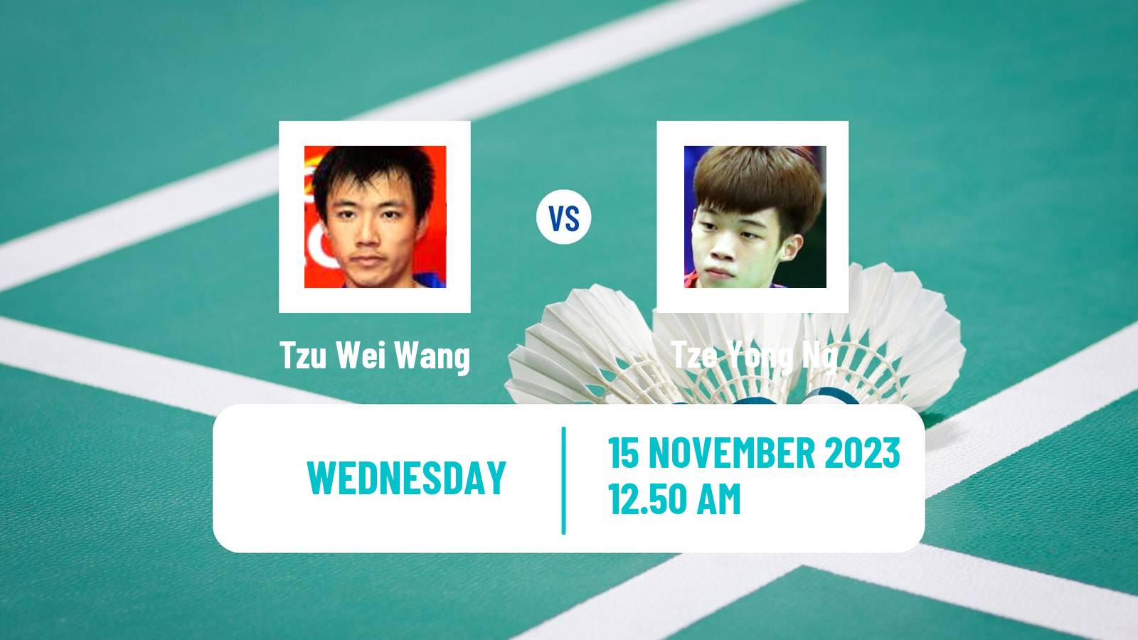 Badminton BWF World Tour Kumamoto Masters Men Tzu Wei Wang - Tze Yong Ng