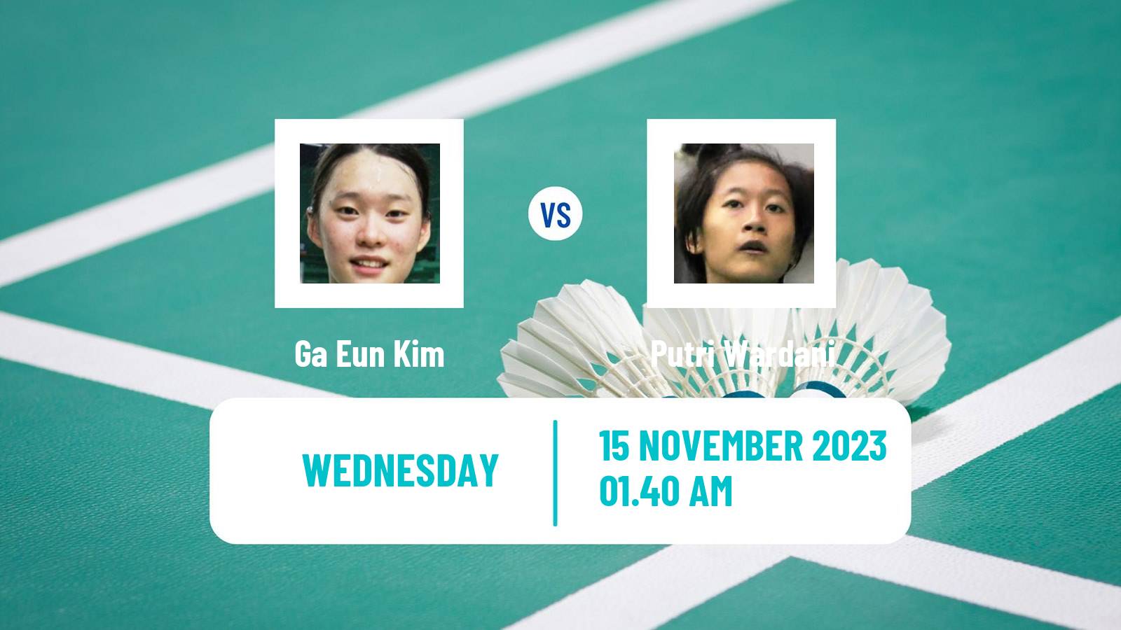 Badminton BWF World Tour Kumamoto Masters Women Ga Eun Kim - Putri Wardani