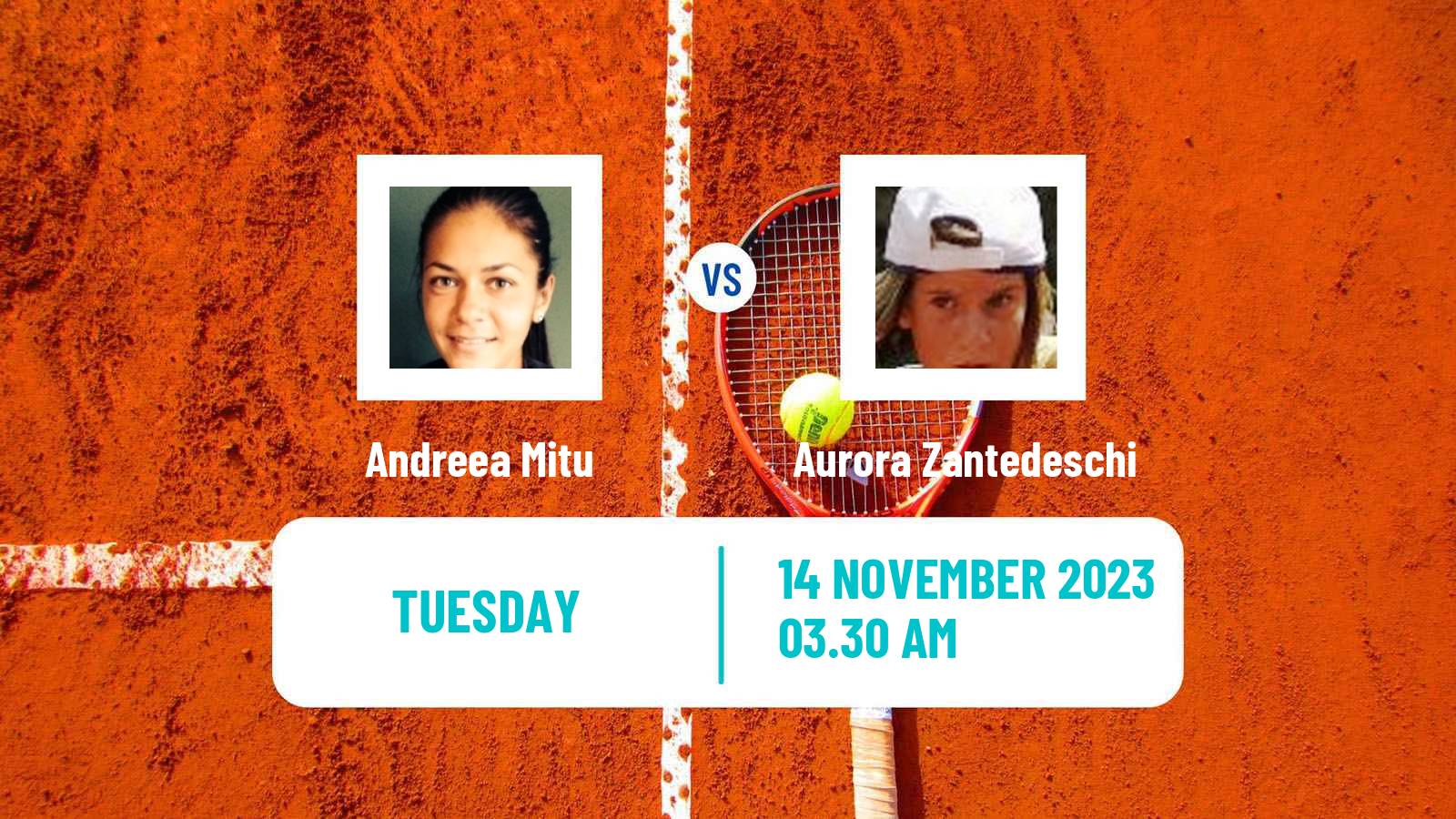 Tennis ITF W25 Heraklion 2 Women 2023 Andreea Mitu - Aurora Zantedeschi