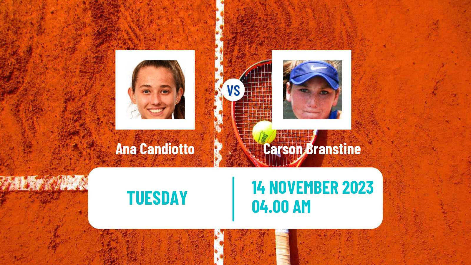 Tennis ITF W15 Monastir 40 Women 2023 Ana Candiotto - Carson Branstine