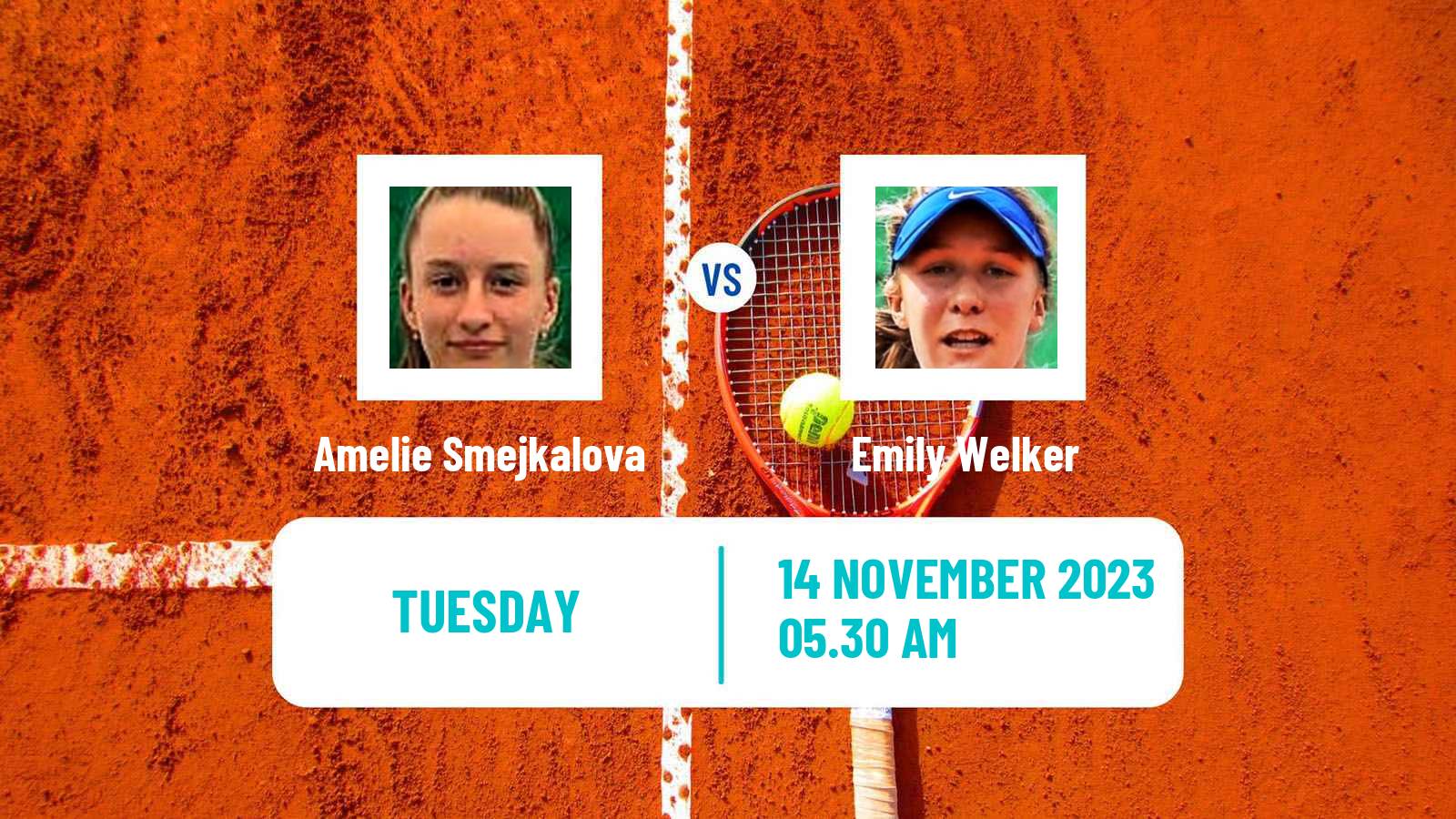 Tennis ITF W15 Monastir 40 Women 2023 Amelie Smejkalova - Emily Welker