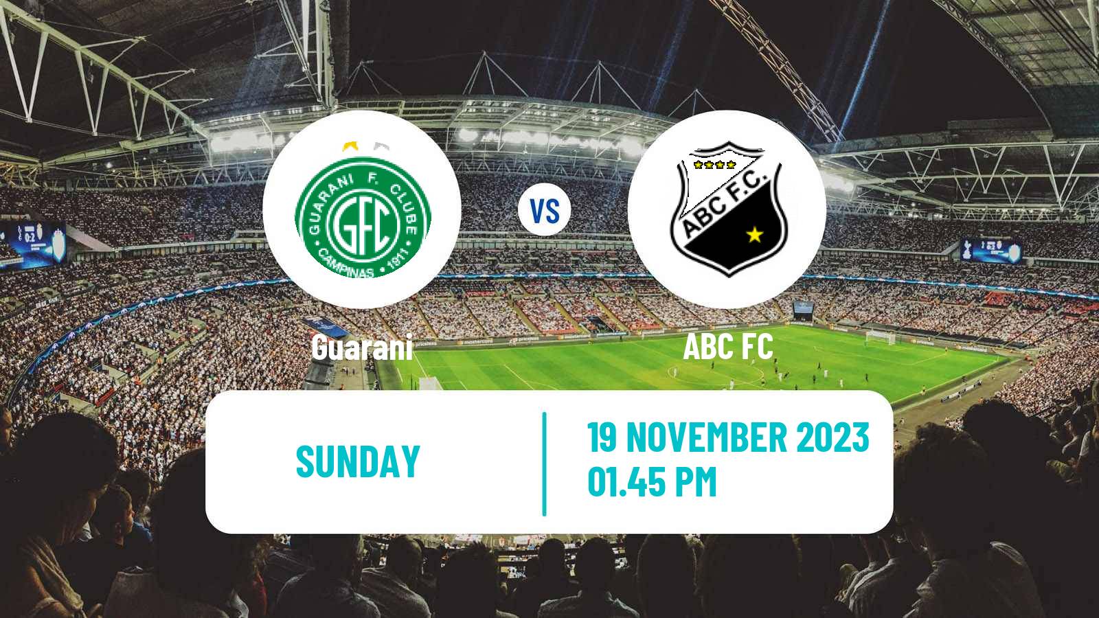 Soccer Brazilian Serie B Guarani - ABC