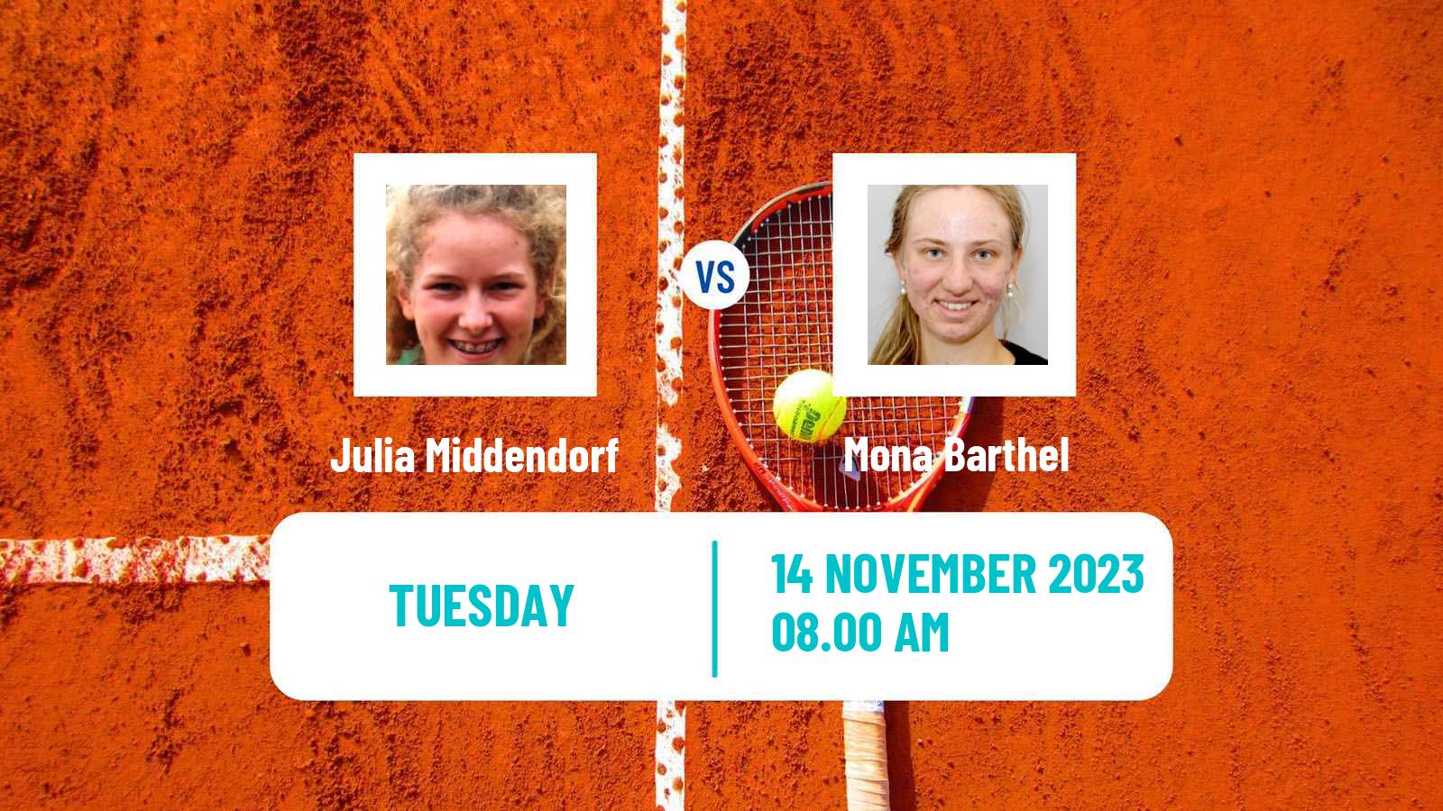 Tennis ITF W40 Petange Women 2023 Julia Middendorf - Mona Barthel