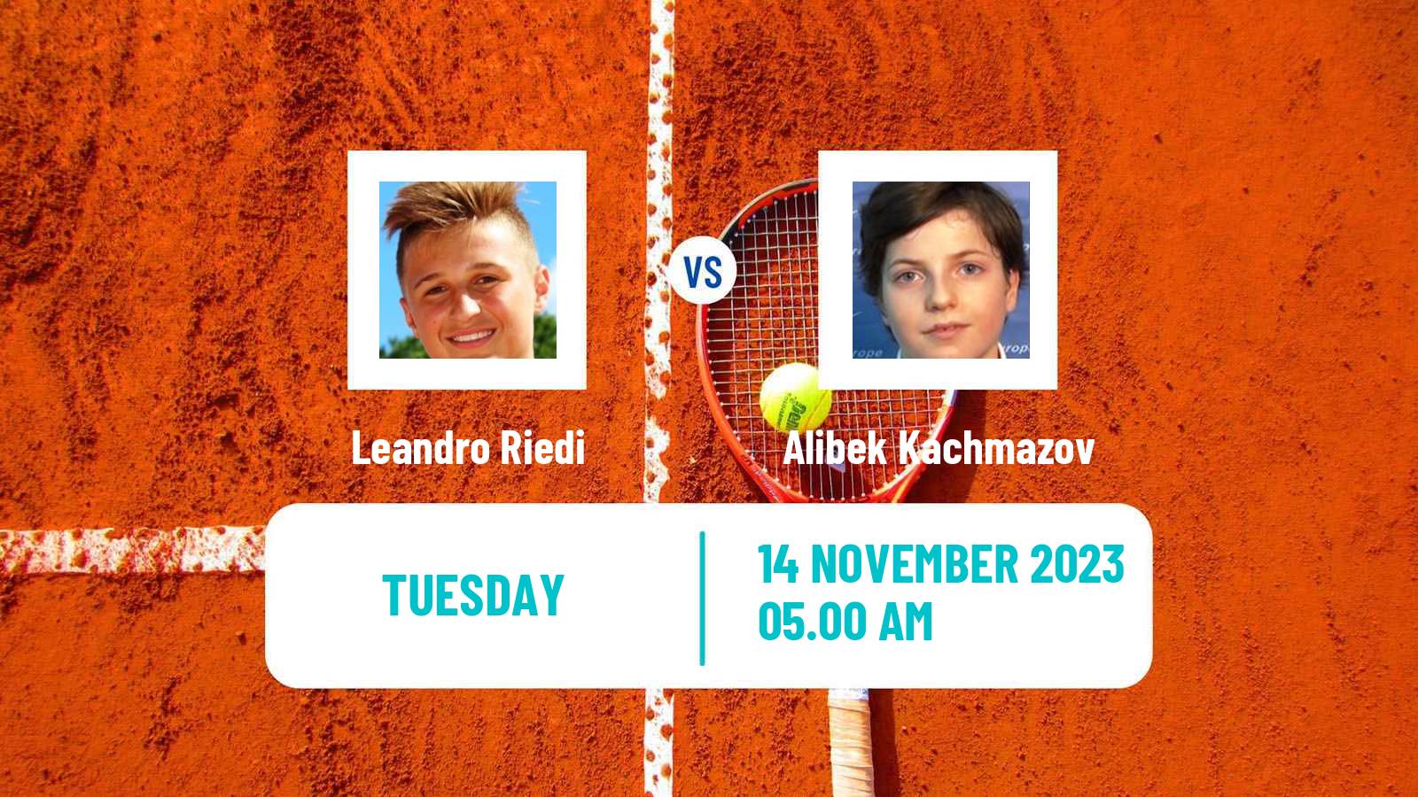 Tennis Danderyd Challenger Men 2023 Leandro Riedi - Alibek Kachmazov