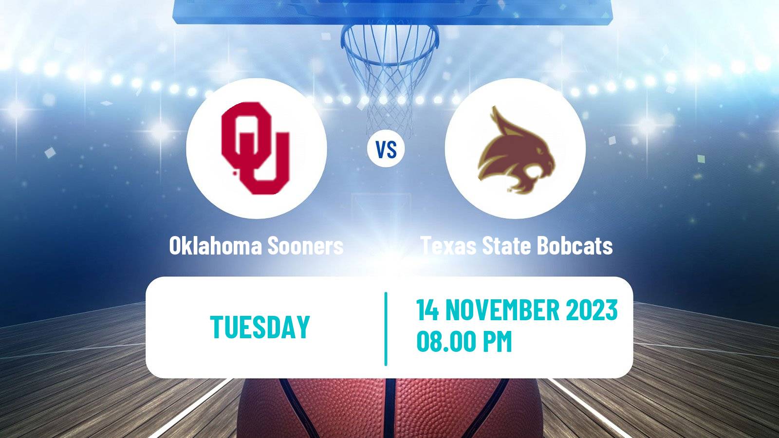 Basketball NCAA College Basketball Oklahoma Sooners - Texas State Bobcats