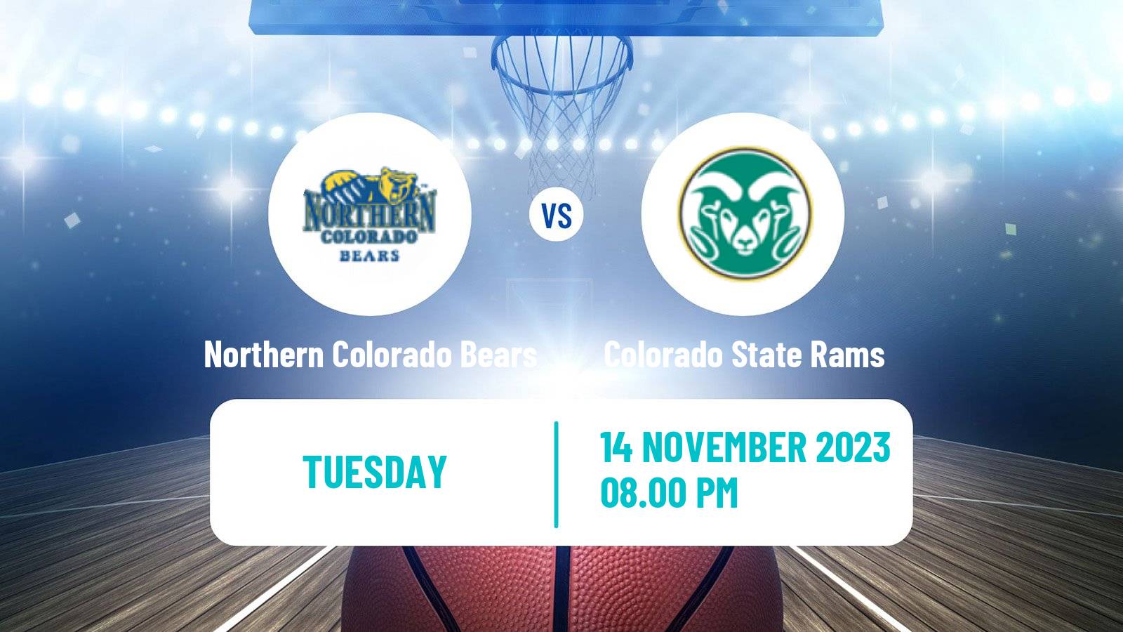 Basketball NCAA College Basketball Northern Colorado Bears - Colorado State Rams