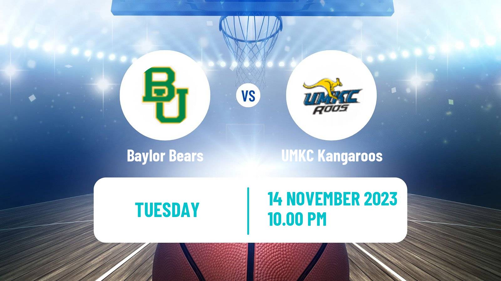 Basketball NCAA College Basketball Baylor Bears - UMKC Kangaroos