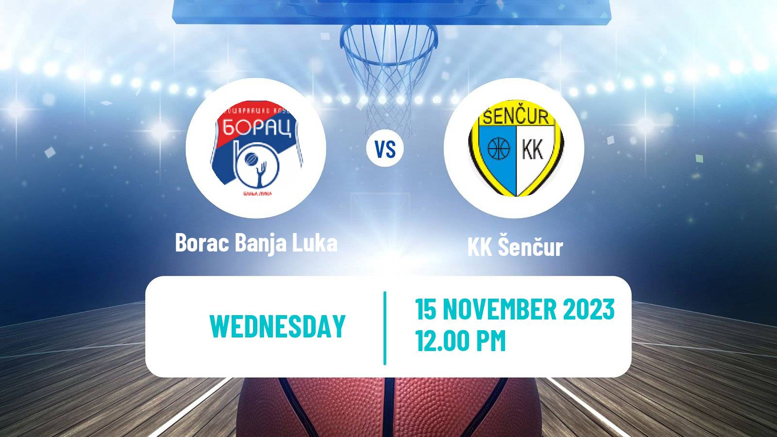 Basketball Adriatic League 2 Borac Banja Luka - Šenčur