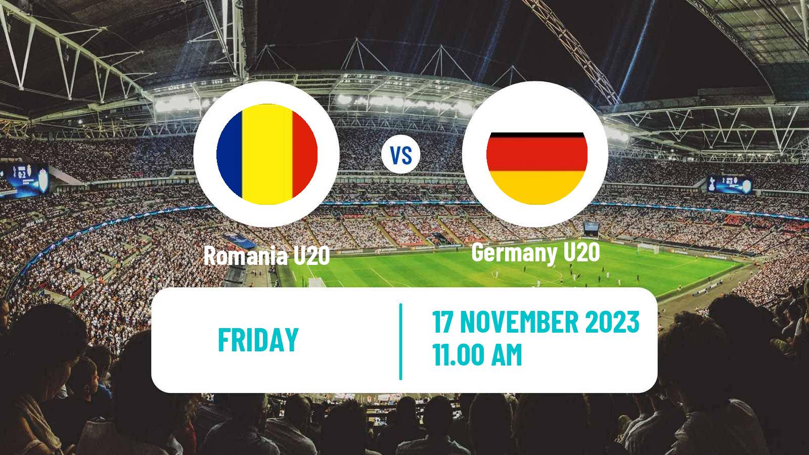 Soccer Elite League U20 Romania U20 - Germany U20