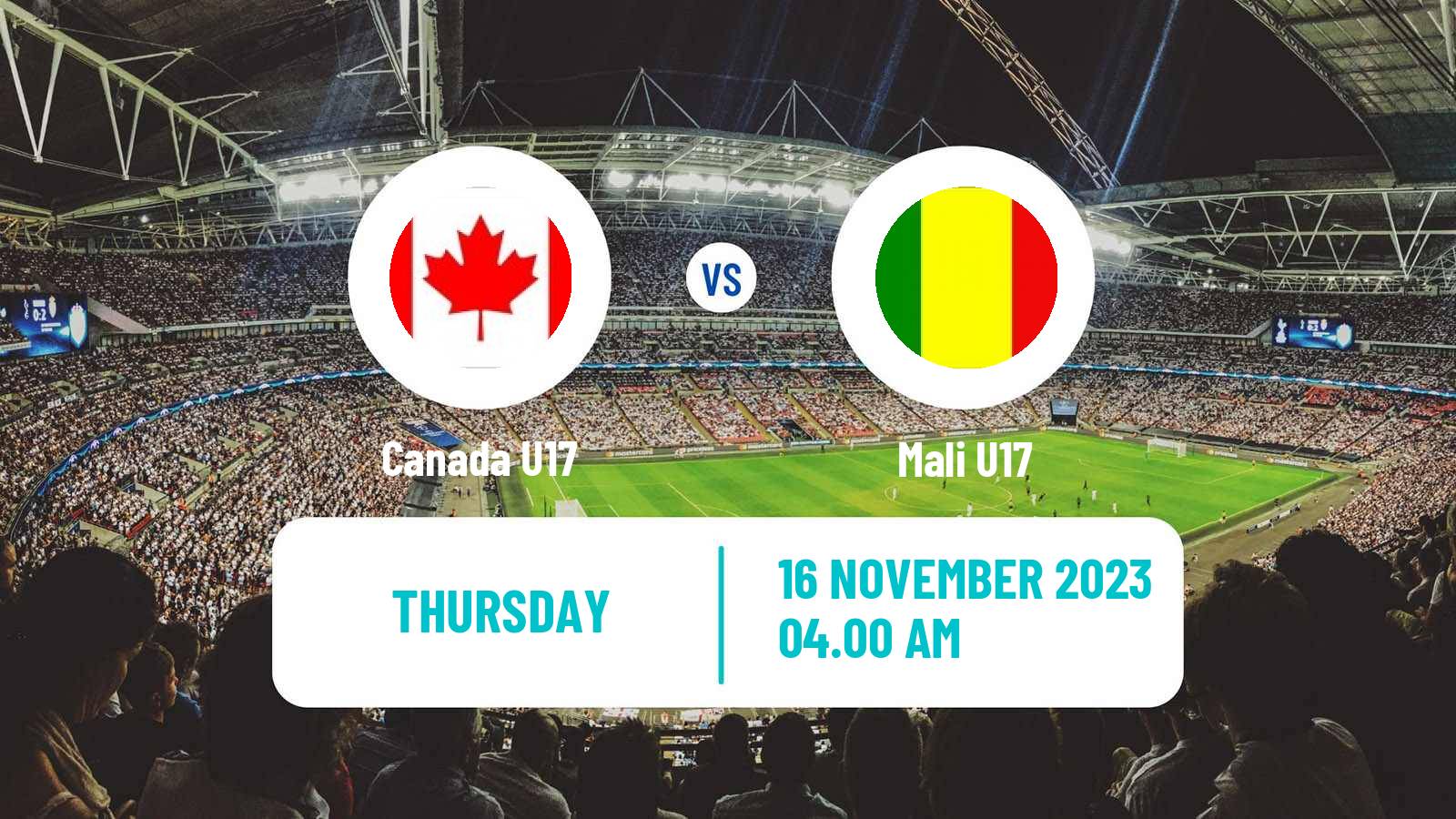 Soccer FIFA World Cup U17 Canada U17 - Mali U17