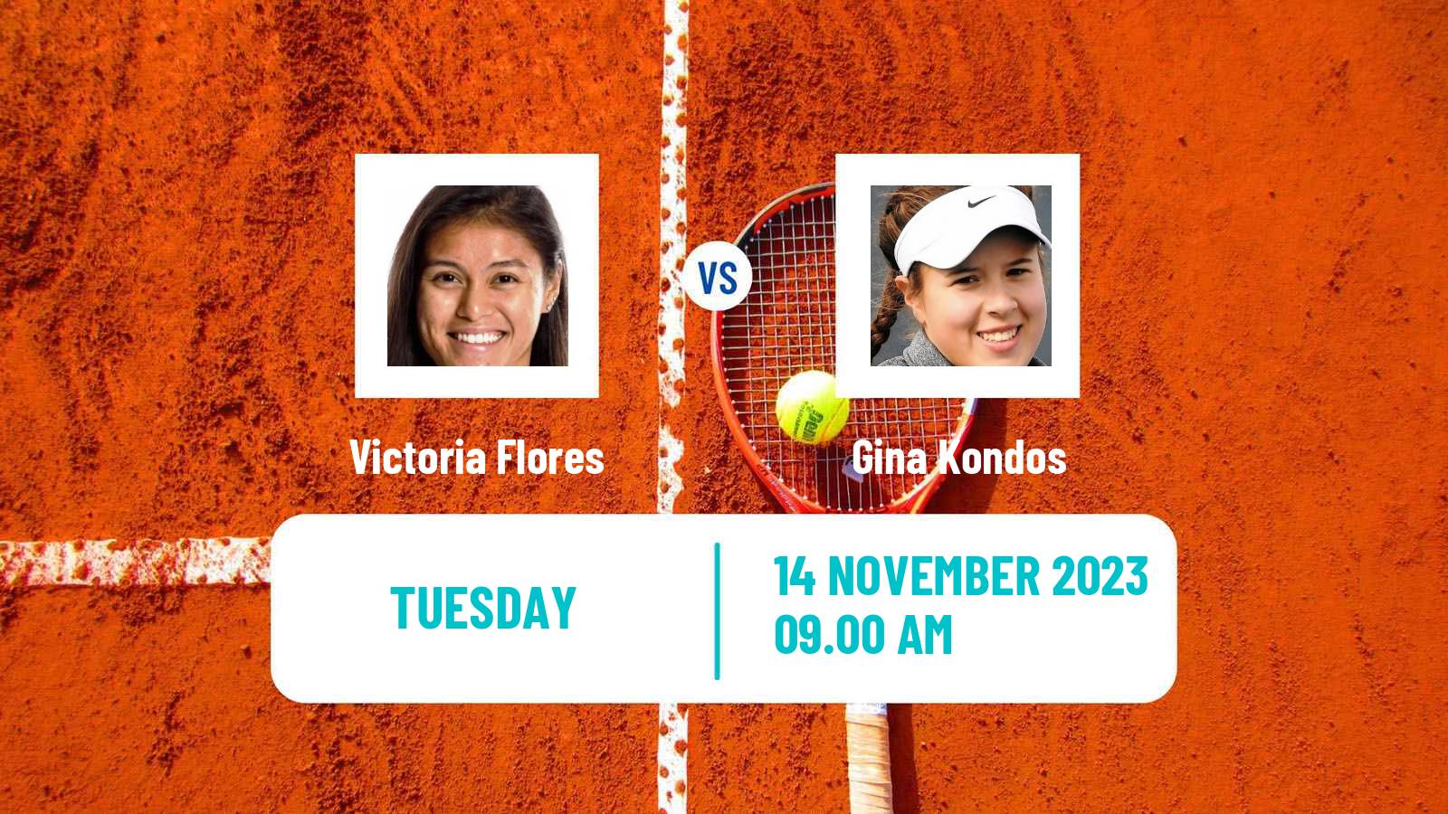 Tennis ITF W25 Santo Domingo 6 Women Victoria Flores - Gina Kondos