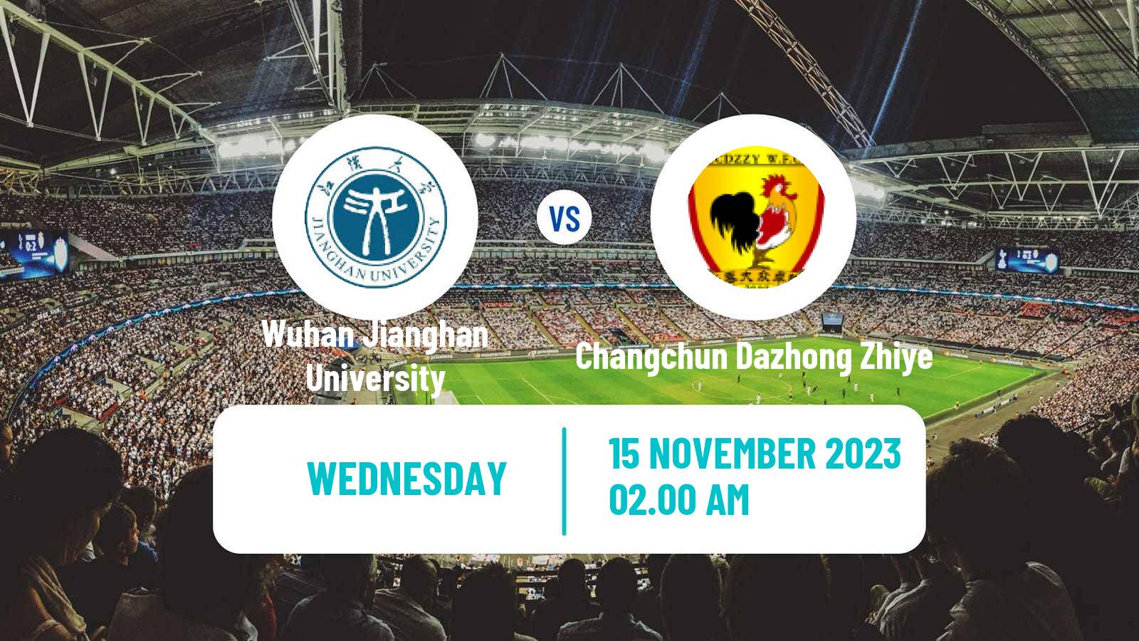 Soccer Chinese Super League Women Wuhan Jianghan University - Changchun Dazhong Zhiye