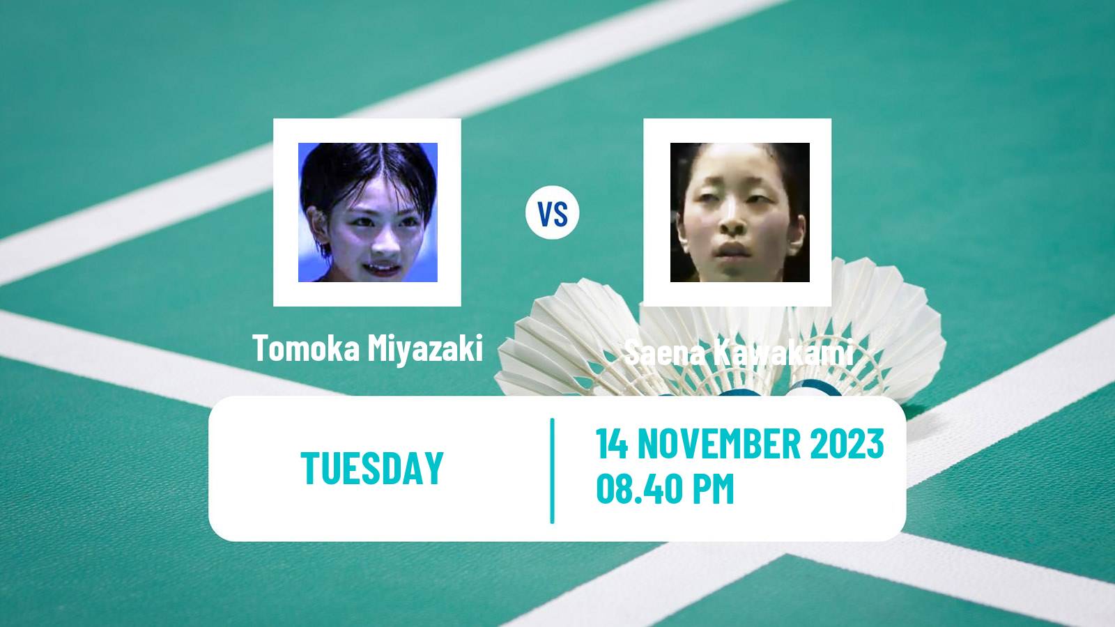 Badminton BWF World Tour Kumamoto Masters Women Tomoka Miyazaki - Saena Kawakami