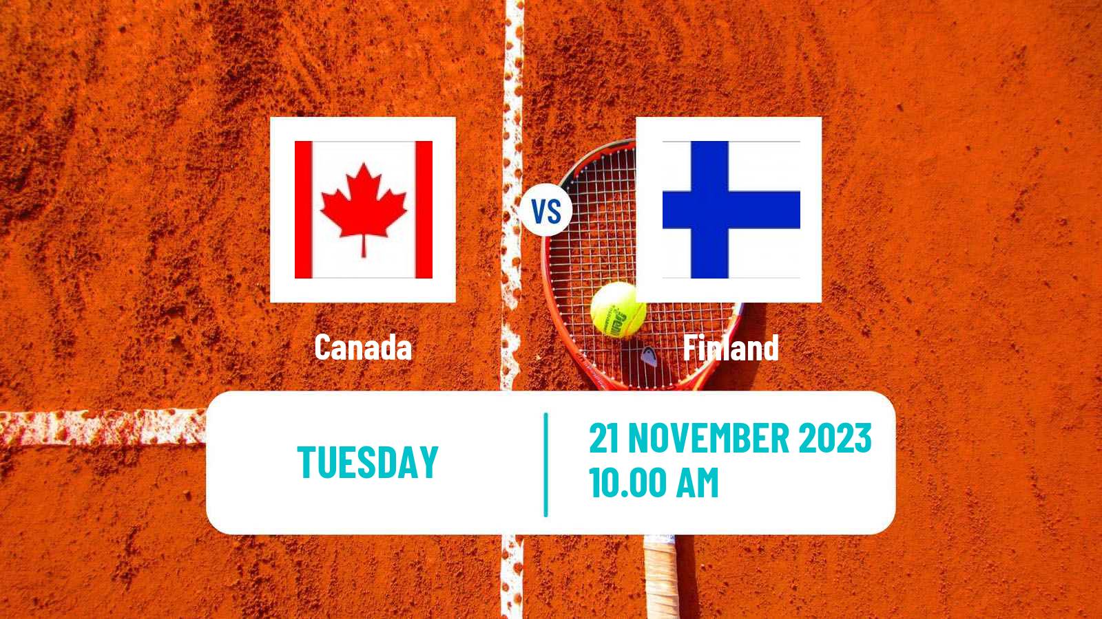 Tennis Davis Cup - World Group Teams Canada - Finland