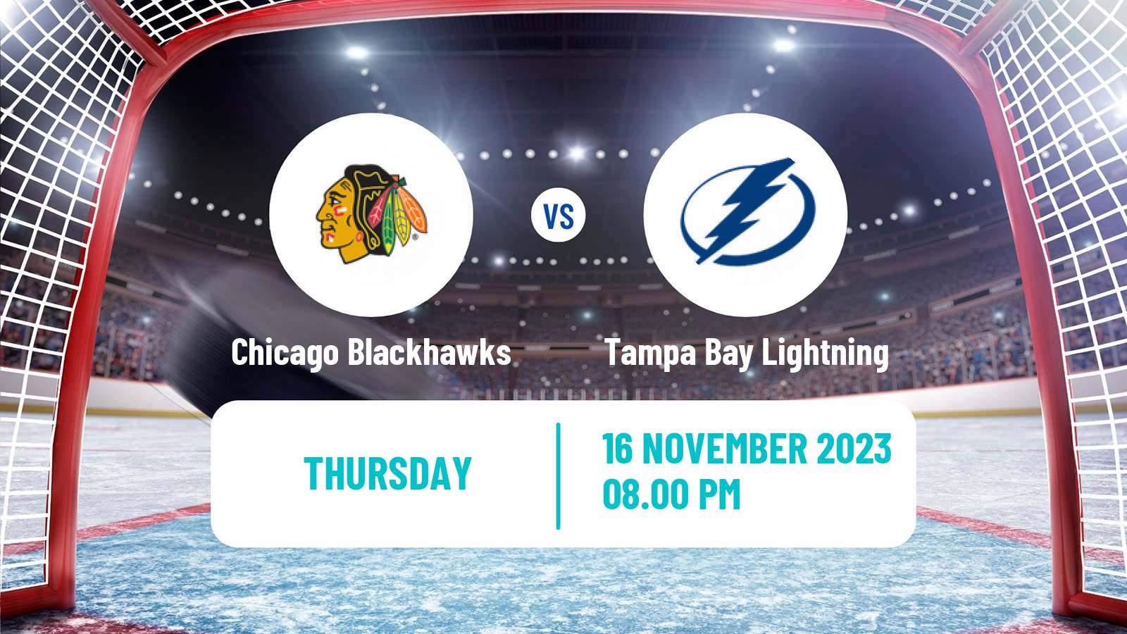 Hockey NHL Chicago Blackhawks - Tampa Bay Lightning