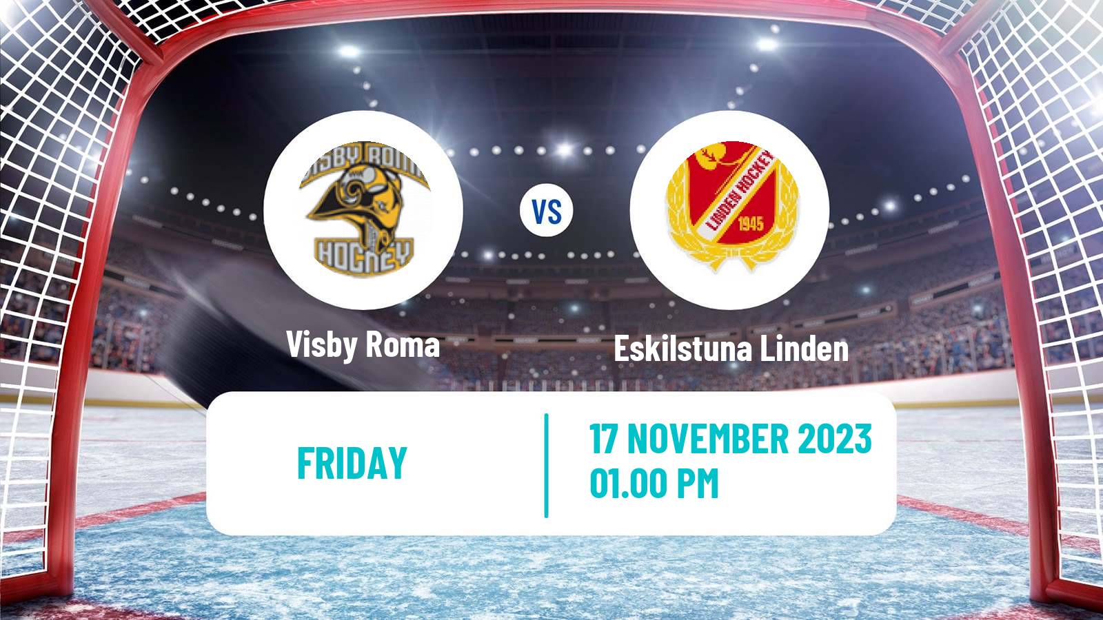 Hockey Swedish HockeyEttan Ostra Visby Roma - Eskilstuna Linden