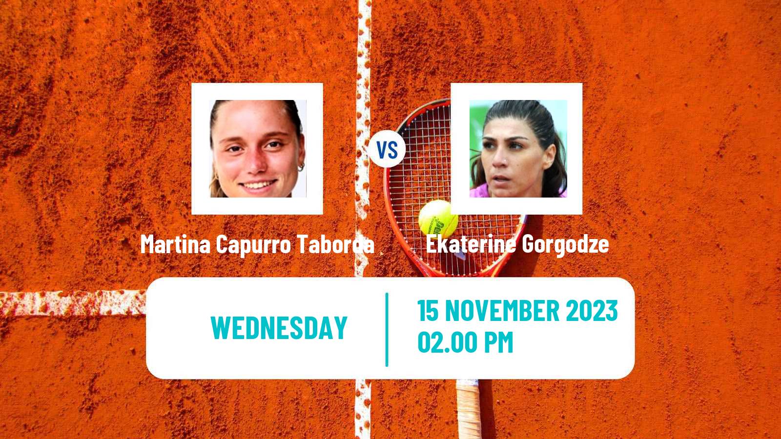 Tennis Colina Challenger Women Martina Capurro Taborda - Ekaterine Gorgodze