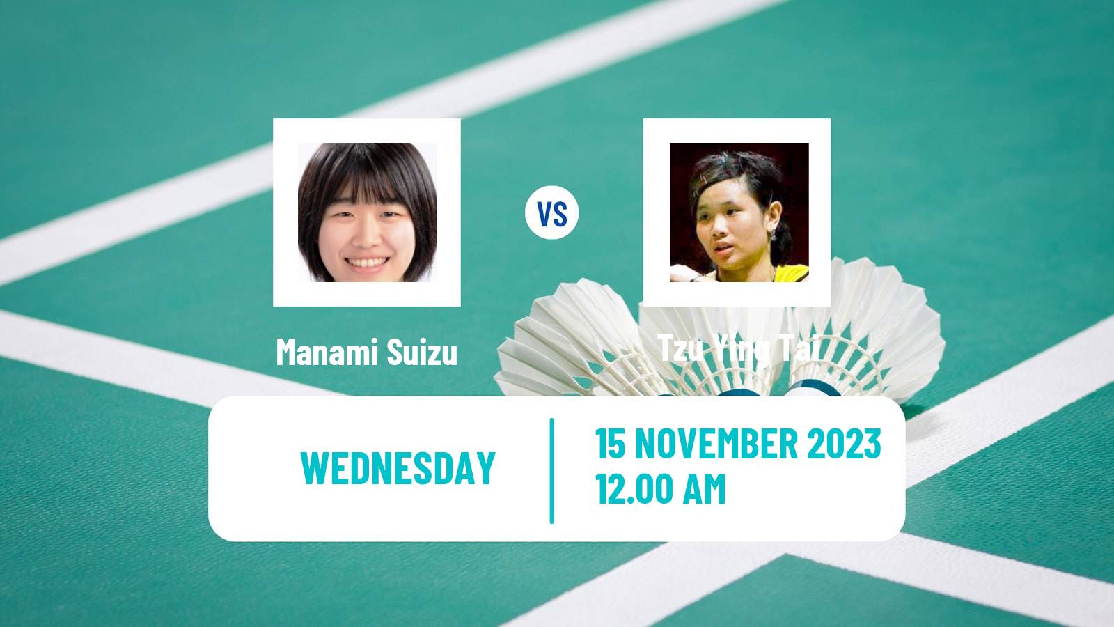 Badminton BWF World Tour Kumamoto Masters Women Manami Suizu - Tzu Ying Tai