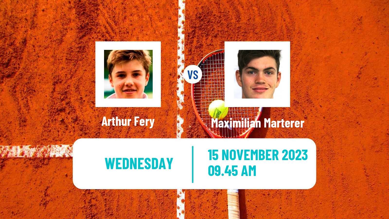 Tennis Danderyd Challenger Men 2023 Arthur Fery - Maximilian Marterer