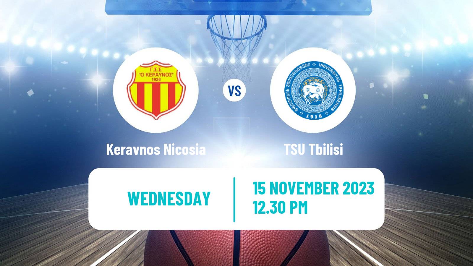 Basketball FIBA Europe Cup Keravnos Nicosia - TSU Tbilisi