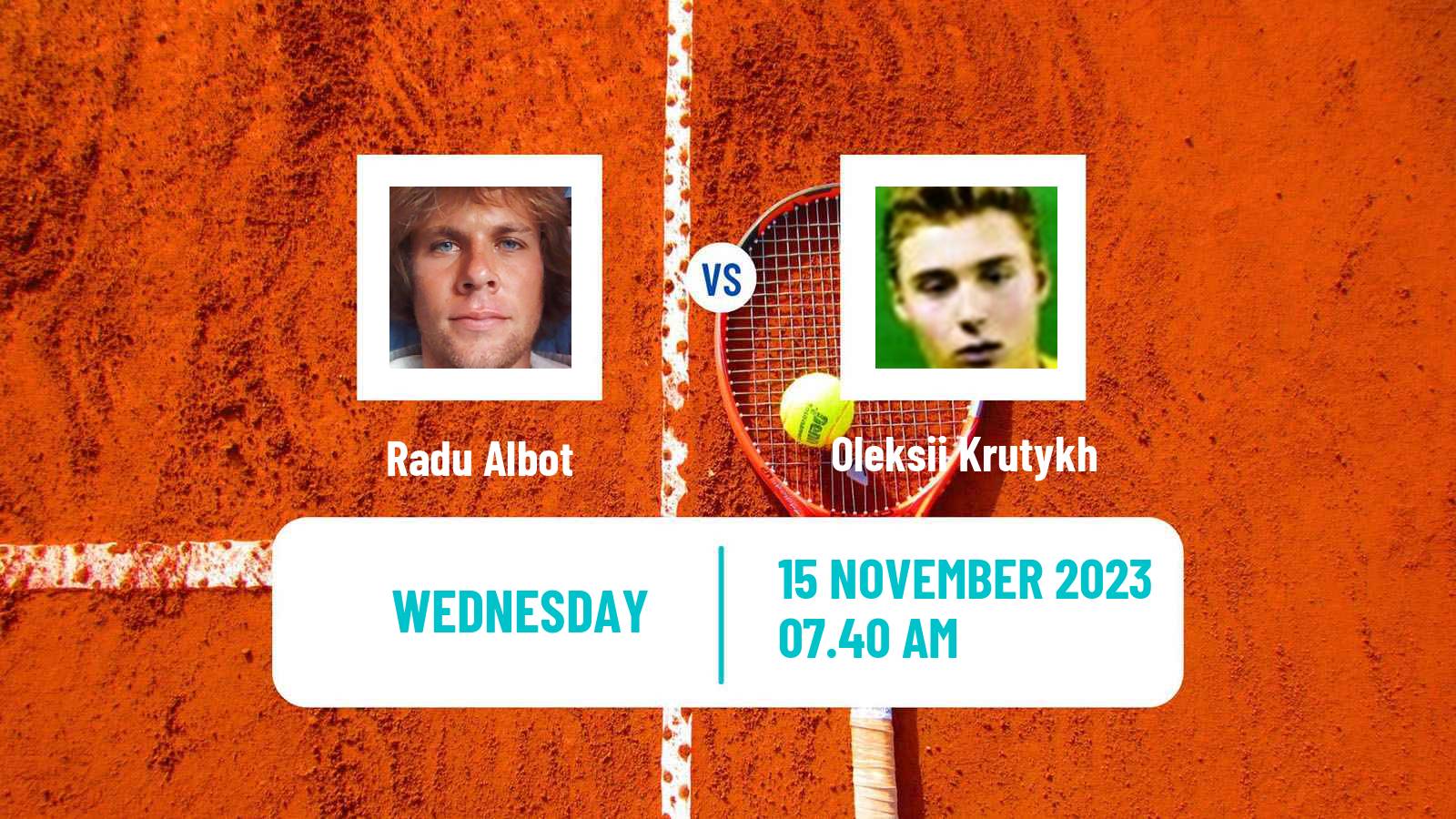 Tennis Danderyd Challenger Men 2023 Radu Albot - Oleksii Krutykh