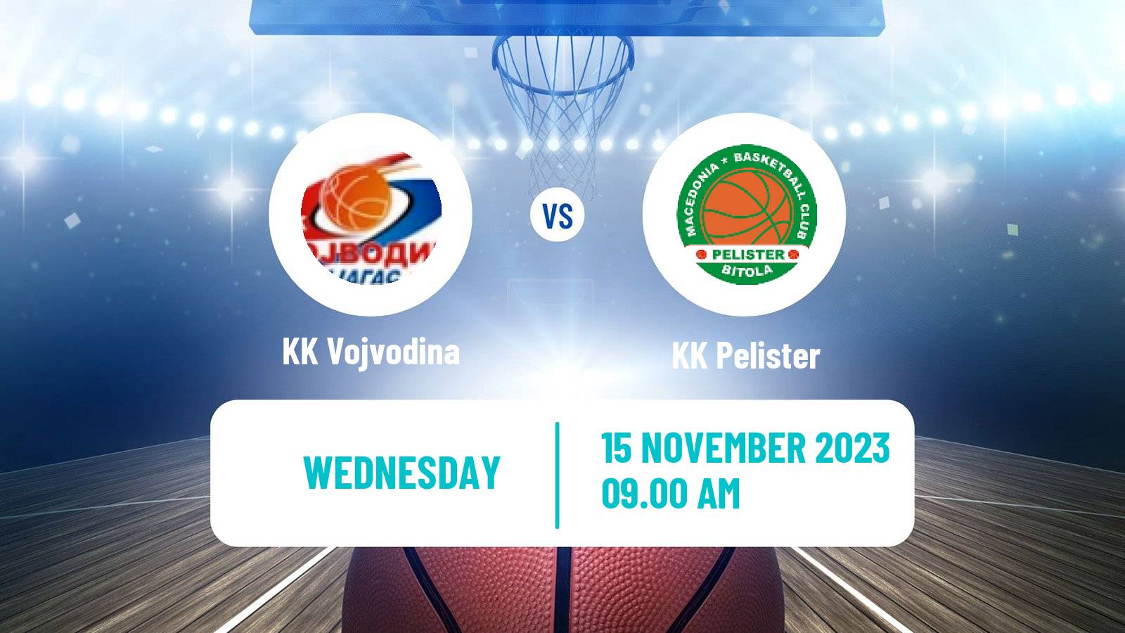 Basketball Adriatic League 2 Vojvodina - Pelister