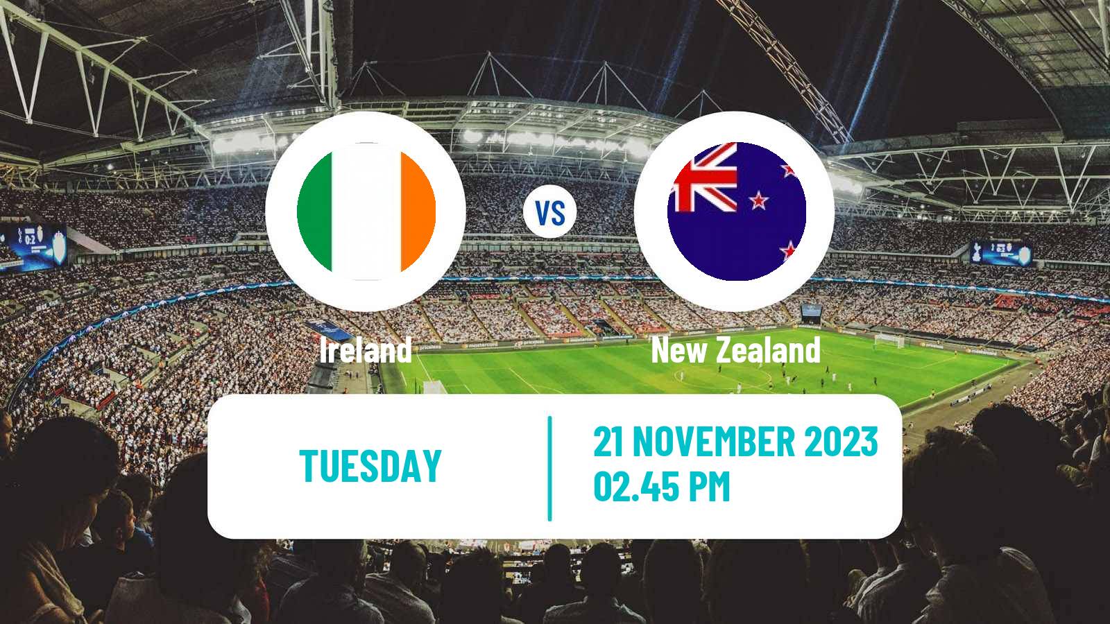 Soccer Friendly Ireland - New Zealand