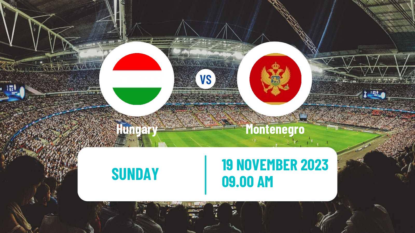 Soccer UEFA Euro Hungary - Montenegro