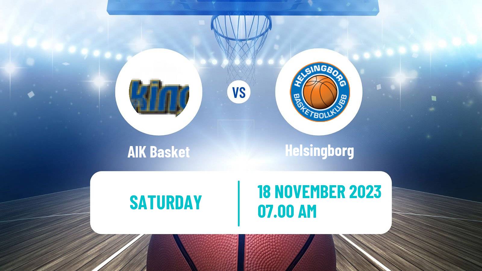 Basketball Swedish Superettan Basketball AIK Basket - Helsingborg