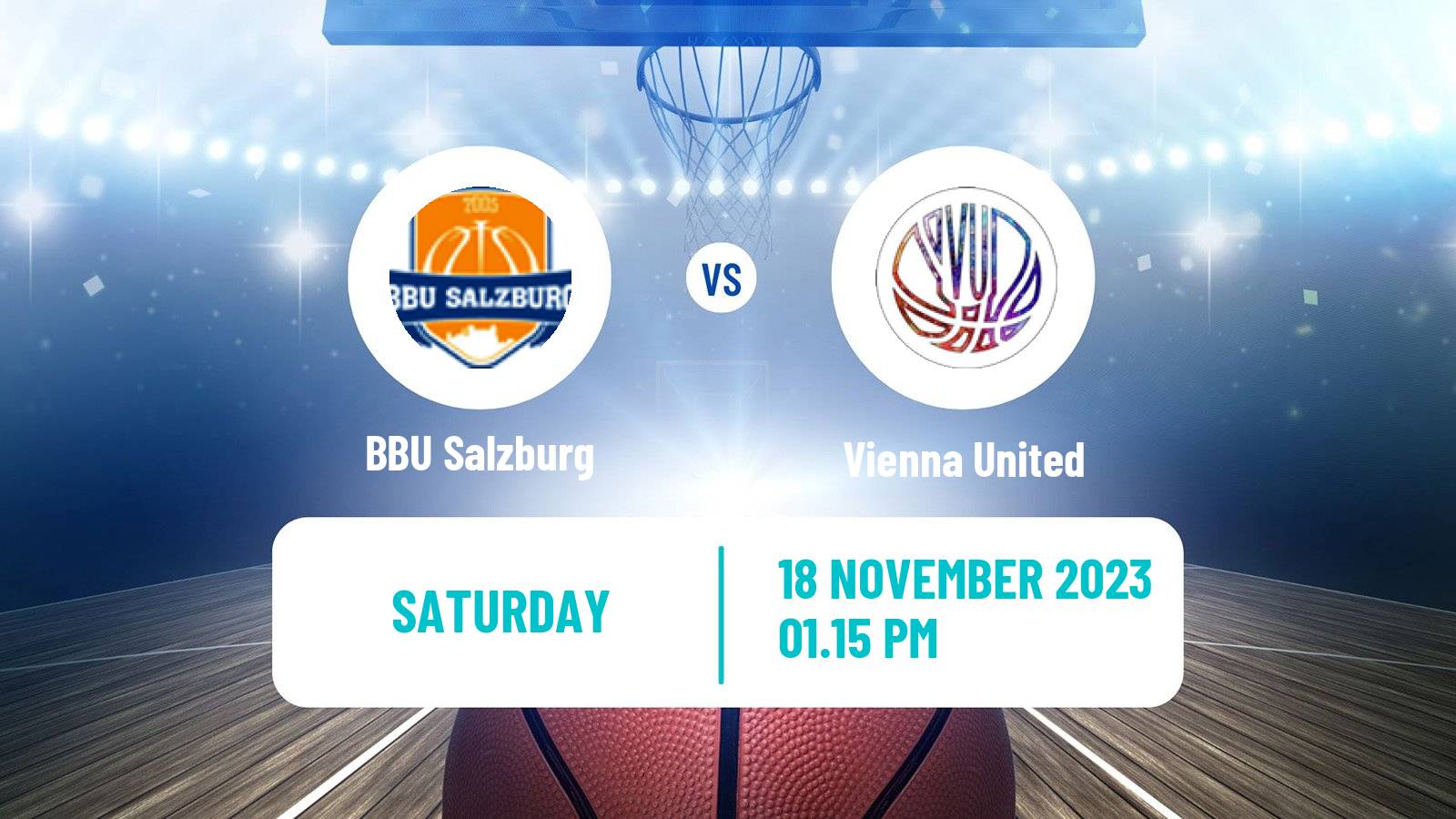 Basketball Austrian Zweite Liga Basketball BBU Salzburg - Vienna United