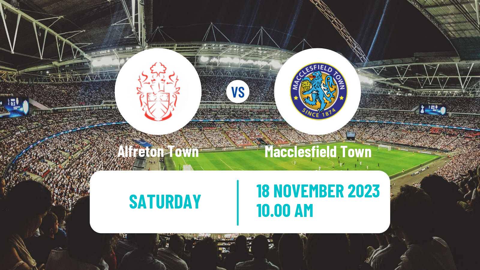 Soccer English FA Trophy Alfreton Town - Macclesfield Town