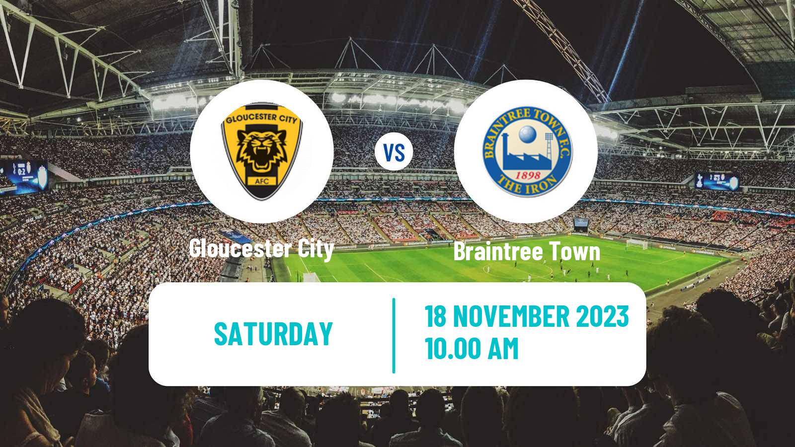Soccer English FA Trophy Gloucester City - Braintree Town